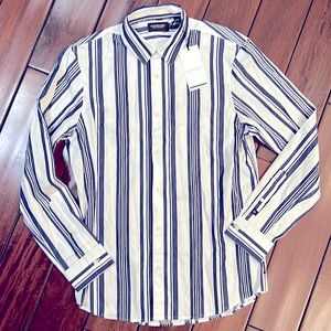 Scotch & Soda Mens Long Sleeve Button Up Shirt